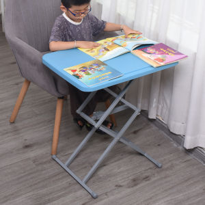 Childrens Study Desk Home Desk Dining Table Computer Desk Simple Storage Small Apartment Movable Lifting and Foldable Table