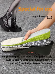 Invisible Heightening Shoe Inserts Womens 10cm Mens 5cm Cosplay Exhibition Front Palm Pad Combination Elevating Footbeds