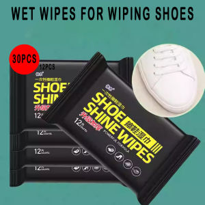 12Pcs/30Pcs/1Bag Disposable Shoes Clean Wipes Portable White Shoe Cleaning Care Wipes Sneakers Cleaning Quick Wet Wipe VIE LENTE