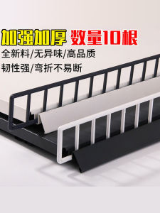 Multi-Functional Plastic Guardrail Board Display Shelf Partition Edge Protection Anti-Fall Supermarket Rack Partition PVC Material