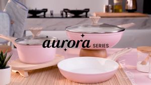 Numan Panci Susu 16 cm dengan Tutup Kaca Aurora Series