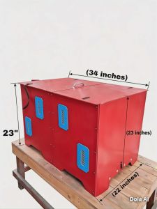 Derby cage double folding for cock chicken dimensions 34 x 23 x 22 inches