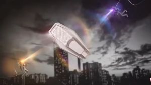 Đèn năng lượng phi thuyền 600w TD SOLAR chiếu sáng 16h