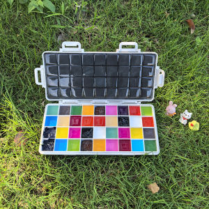 Thickened Watercolor Acrylic Paint Mixing Box Convenient Art Powder Paint Storage Box Easy Access Durable Paint Container