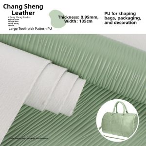Durable Scratch-Resistant Leather for Bag Decoration 0.9 Cross Texture