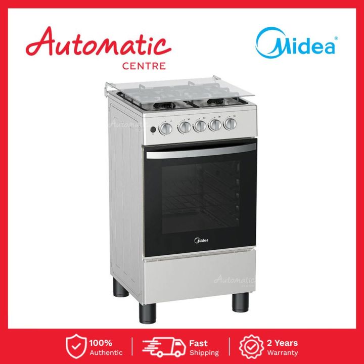 Midea 20TMG4G082 50cm Range with 4 Gas Burners and 62-Liter Gas Oven ...