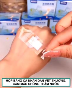 Băng cá nhân urgo trong suốt băng keo cá nhân chống nước băng cá nhân cute hộp 120 miếng_BKCN