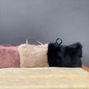 Tas Selempang Fur Wanita Import Tas Tenteng Bulu Cewek Lucu Tas Bahu Wanita 226434 2643
