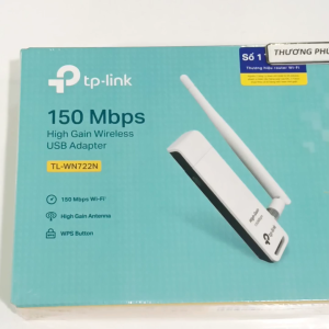 USB thu Wifi TP-Link 722N 150Mbps Wireless N USB Adapter / Anten rời xoay 180 độ.