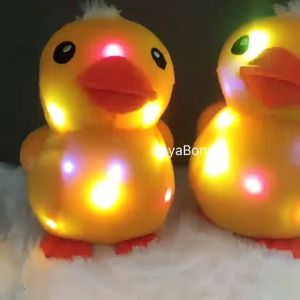 Boneka Bebek Kuning LED 35cm Bahan Halus Berkualitas SNI