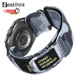Geekthink Dây Đeo Nylon Thể Thao Cho Samsung Galaxy Watch 7 Siêu 47Mm dây đeo vòng đeo tay Không Có Khoảng Cách Cho Samsung Galaxy Siêu 47Mm