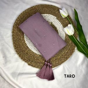 Hijab segiempat Paris tassel Swarovski Hijab Payet tabur Kerudung Paris payet tabur mutiara premium