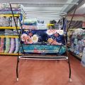 QEE 3V RAK AMPAIAN PENYIDAI BAJU WITH ROLLER SUPER HEAVY DUTY STRONG STANDING. 