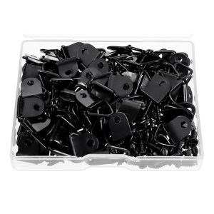 100 Bộ Móc Treo Tranh Có Ốc Vít Móc Tam Giác Khóa D-Ring Cho Đồng Hồ Gương Tác Phẩm Nghệ Thuật Khung Tranh-Treo Tường Bộ