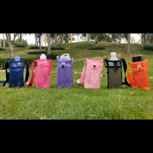 Tas Selempang Botol Minum Jaring/Tas Botol Air Portabel/Jaring Kantung Botol Minum Portabel Unik Travel Botta Design Simple
