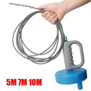 5/7/10 Meters Clogged Remover Bathroom Kitchen Cleaning Tools Toilet Sink Drain Unblocker Sewer Pipe Plunger Dredge Handheld