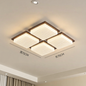 QINGYAO | Neo-Chinese Style Living Room & Bedroom Light North American Walnut Wood