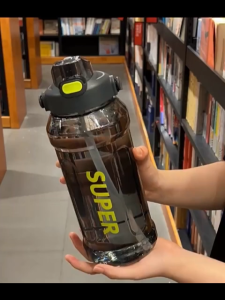 Ready Stock- 2L Large Capacity Sport Water Bottle Large with handle Portable Plastic Outdoor -BT-SUPER-69