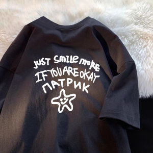 เสื้อยืดแขนสั้นผ้าฝ้ายแท้คุณภาพพรีเมียมสำหรับผู้ชาย ทรงหลวม ทรงหลวม ทรงหลวม สไตล์อเมริกัน เทรนด์ใหม่ 5 ชั้น เสื้อยืดผู้ชาย