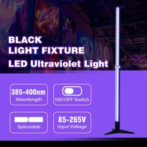 LED Ultraviolet Light Black Light Fixture 385-400Nm 120 °แสงไฟส่องสว่าง UV แสงไฟกับฐาน