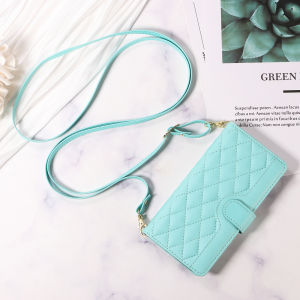 Magnetic With Long Lanyard For Samsung Galaxy S26 Pro S26 Ultra S25 Edge S24 Plus S23 FE S22 S21 S20 Cover Wallet Leather Case
