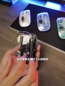Transparent Magnetic Dual Mode Bluetooth-compatible 2.4G Wireless Mouse Type-C Rechargeable Silent Mice Mute for Laptop Desktop