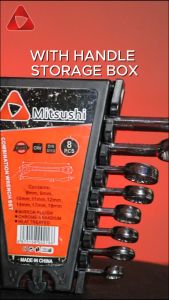 Mitsushi 8pcs Wrench Series Combination Wrench Spanner Set 8/9/10/11/12/14/17/19mm Multi-function Wrench Set