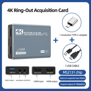 High-Definition Capture Card with Audio HDMI-compatible for PC Mobile Gaming Camera Streaming & Recording Video Capture Box