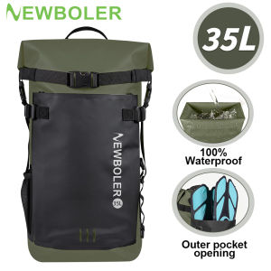 Swimming PVC Pack Dry Bag Backpack for Women Men 35L Waterproof Shoulder Kayak Trekking Drifting Rafting Surfing Boating Bag