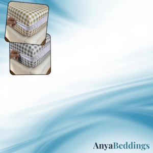 M&A ONLINE SHOP | AB GINGHAM/CHECKERED 3IN1 FULLY GARTERIZED BEDSHEET (BEDSHEET + 2 PILLOWCASE)  - CANADIAN COTTON