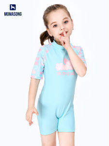 Momasong | Sun Protection Quick Drying Professional Training Childrens Swimsuit