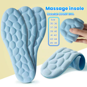 MaxPlus Comfortable Massage Memory Foam Insole Pebbles Sole Breathable Shoe Cushion Sport Running