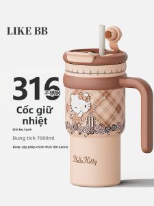 LIKE BB | Cốc Giữ Nhiệt Có Ống Hút Dung Lượng Lớn Đẹp Mắt