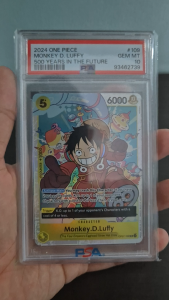 PSA 10 Monkey D Luffy #109 HOLO OP07 - 500 Years in the Future (ENGLISH) (2024) - One Piece Card GRADED