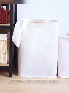 Large Foldable Laundry Hamper: Portable Fabric Laundry Bin Organizer