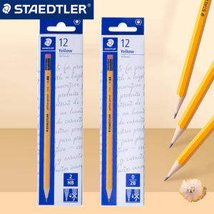 12pcs German STAEDTLER Wooden Lead Pencils Set 2B HB for Writing Painting Hexagonal Pen Holder Office School Supplies