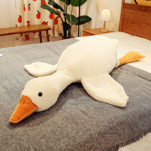 QIAOSHANG | Cute White Goose Pillow Plush Toy Sleeping Companion for Girls