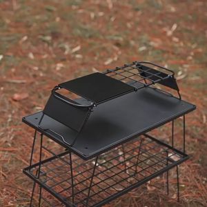 1Set Outdoor Camping Combination Table Outdoor Tactical Table Portable Folding Table Liftable