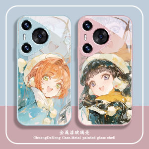 Cute Anime Girl Phone Case for Huawei Mate70 pro P60 Nova13 Pura70 Series Protective Shell Cartoon Design Female Style 100 Sets