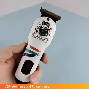 VGR V-971 Electric Hair Clipper Low Noise Rechargeable Trimmer with Long Battery Life & LED Display
