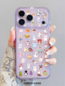 SHUXIE | Cute Transparent Cartoon Phone Case Slim Drop Protection
