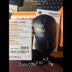 CHUỘT KHÔNG DÂY CHÍNH HÃNG DAREU LM115G