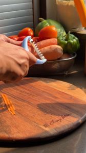 Kiwi Brand Pro Slice【218】/Zigzag Stainless Steel Grater Knife/Wavy Curvy Zag/Fruit&Vegetable Grater Cutter Peeler Slicer