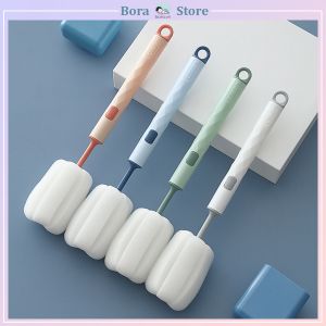 Cọ rửa bình sữa mút xốp đầu mút có thể thay thế