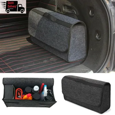 Foldable Car Storage Box Vehicle Trunk Organizer Tool Box Automotive Storage Bin Simple Style Insulated Other Material