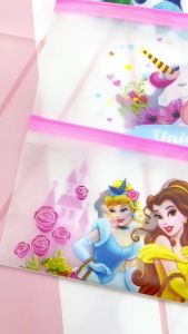 Set Alat Tulis Pouch Zip Lock Transparan Karakter Lucu + Pensil Pena Cute Murah