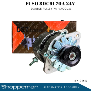 MITSUBISHI FUSO 8DC91 ALTERNATOR ASSEMBLY DOUBLE PULLEY WITH VACUUM 70A 24V BY-016IR