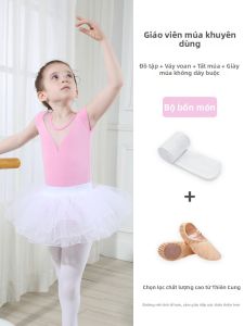 Bộ Đồ Múa Ballet & Thể Dục Nhảy Múa Cho Bé Gái Màu Hồng