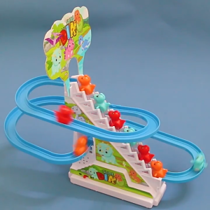 Dinosaur Climbing Stairs Track Toy Musical Education Toy Dyanamic Music And Light Mainan Budak Viral 小恐龙爬楼梯玩具电动轨道鸭子玩具