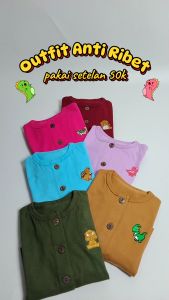 Mini Mighty Setelan Piyama Anak Button Pajamas
